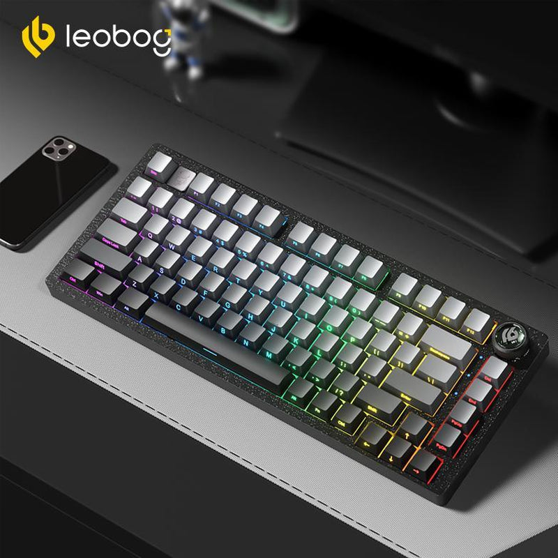 LEOBOG Hi75 Wired Mechanical Gaming Keyboard - 16 RGB Backlight, Thocky Sound, Durable Aluminum Alloy, Gasket Mount with Original Switches