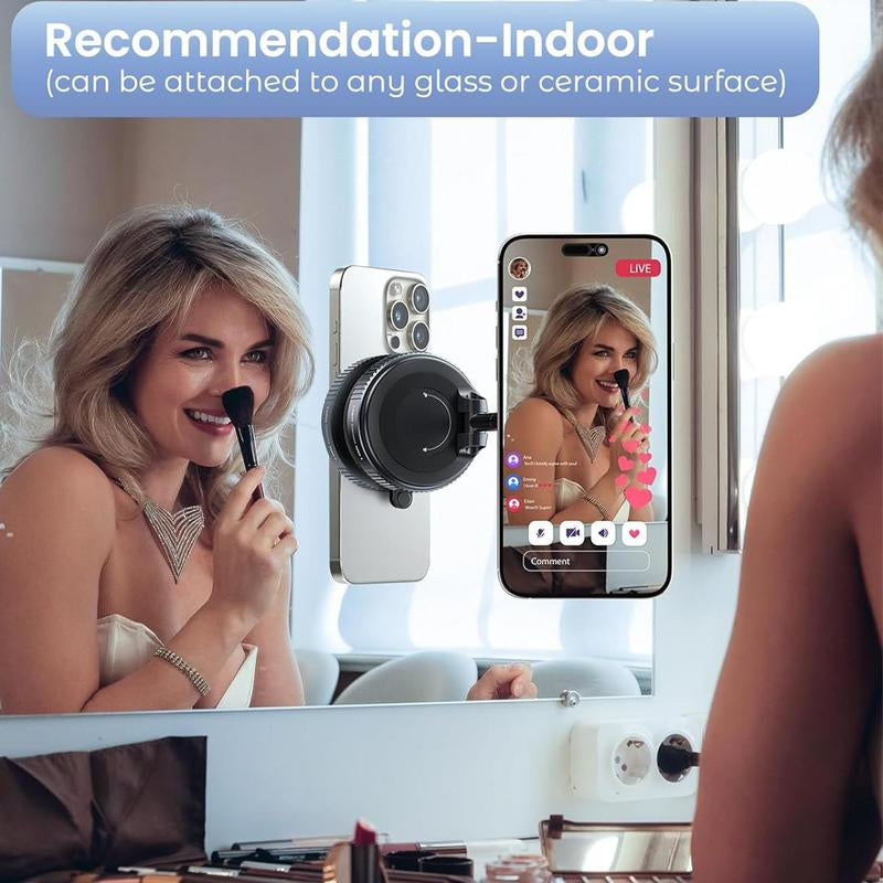 Ultimate 360° Adjustable Magnetic Suction Cup Phone Holder - Portable & Foldable for All Smartphones!