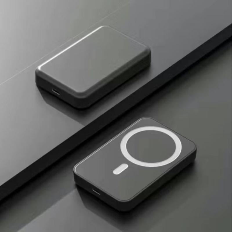 Magnetic Wireless Power Bank 5000mAh - Fast Charging Portable Charger with Type-C Cable for iPhone 16/15/14/13/12 Series