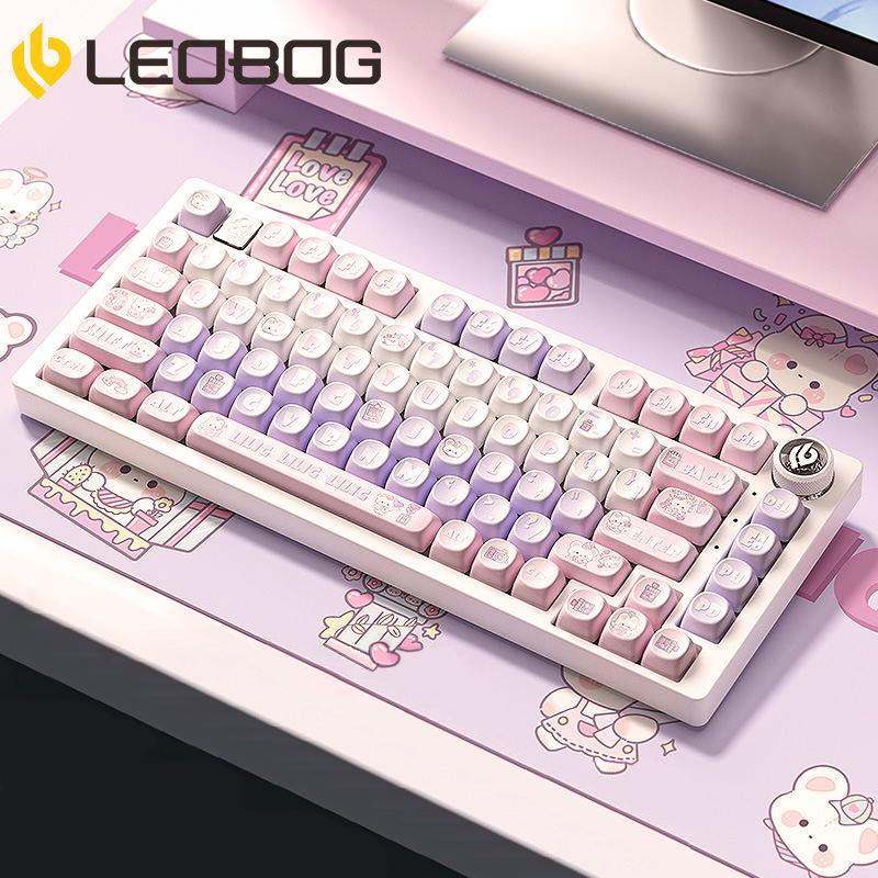 LEOBOG Hi75 Wired Mechanical Gaming Keyboard - 16 RGB Backlight, Thocky Sound, Durable Aluminum Alloy, Gasket Mount with Original Switches