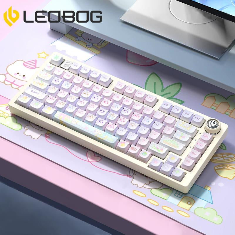 LEOBOG Hi75 Wired Mechanical Gaming Keyboard - 16 RGB Backlight, Thocky Sound, Durable Aluminum Alloy, Gasket Mount with Original Switches