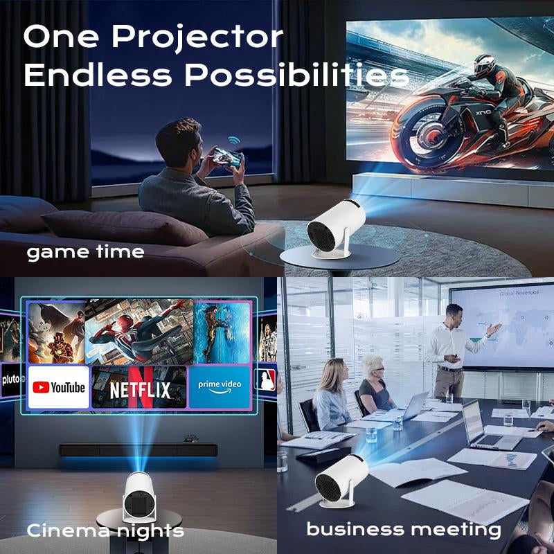 Transform Your Outdoor Movie Night with the Ultimate 4K Mini Projector - Portable, Full HD, & Bluetooth Ready!