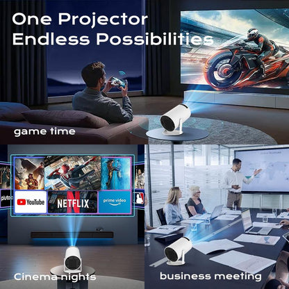 Transform Your Outdoor Movie Night with the Ultimate 4K Mini Projector - Portable, Full HD, & Bluetooth Ready!