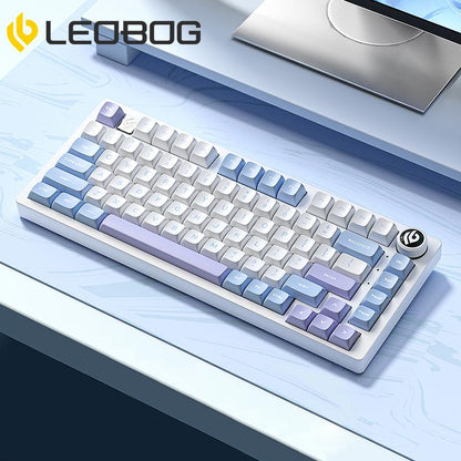 LEOBOG Hi75 Wired Mechanical Gaming Keyboard - 16 RGB Backlight, Thocky Sound, Durable Aluminum Alloy, Gasket Mount with Original Switches