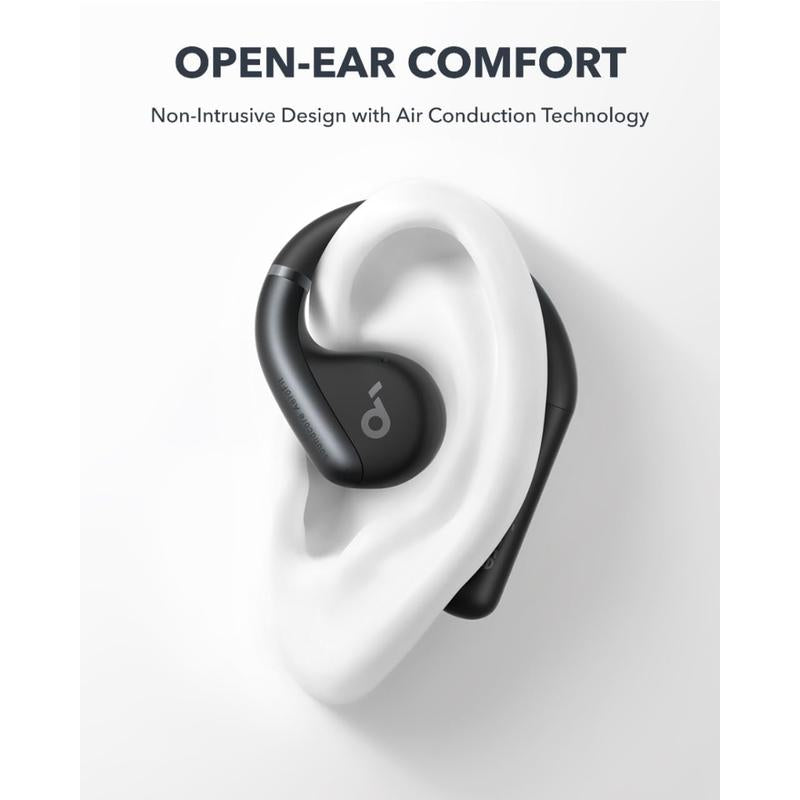 Soundcore by Anker Aerofit Open-Ear Headphones - Ultra Comfort, Snug Fit, IPX7 Waterproof, 42H Playtime, Small-Ear Friendly, App Control, Clear Calls, Wireless Earbuds - Renewed