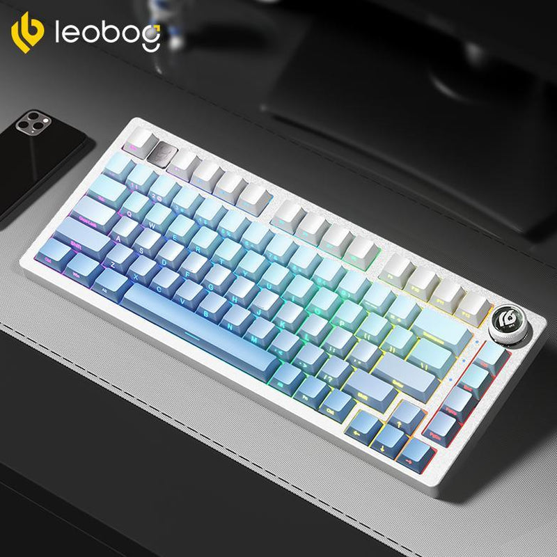 LEOBOG Hi75 Wired Mechanical Gaming Keyboard - 16 RGB Backlight, Thocky Sound, Durable Aluminum Alloy, Gasket Mount with Original Switches