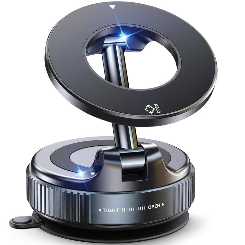 Ultimate 360° Adjustable Magnetic Suction Cup Phone Holder - Portable & Foldable for All Smartphones!