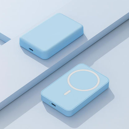 Magnetic Wireless Power Bank 5000mAh - Fast Charging Portable Charger with Type-C Cable for iPhone 16/15/14/13/12 Series