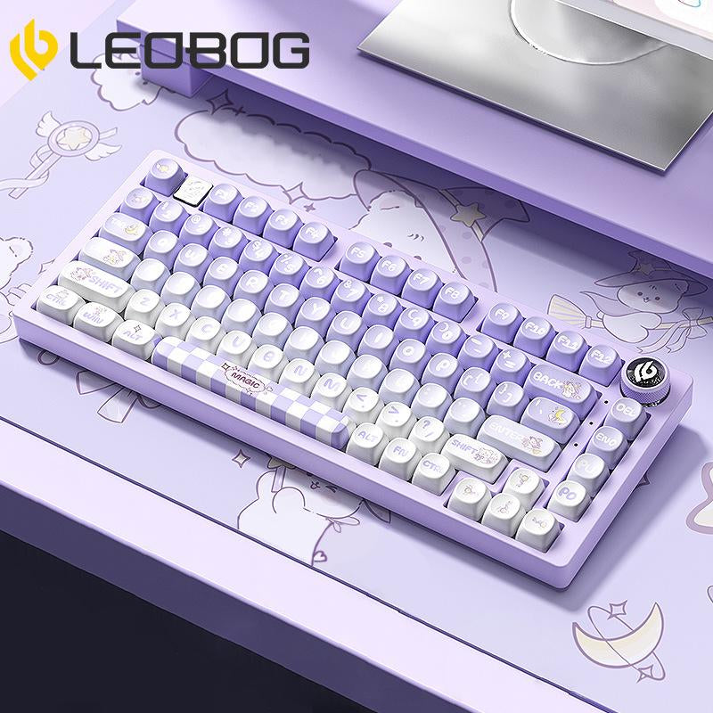 LEOBOG Hi75 Wired Mechanical Gaming Keyboard - 16 RGB Backlight, Thocky Sound, Durable Aluminum Alloy, Gasket Mount with Original Switches