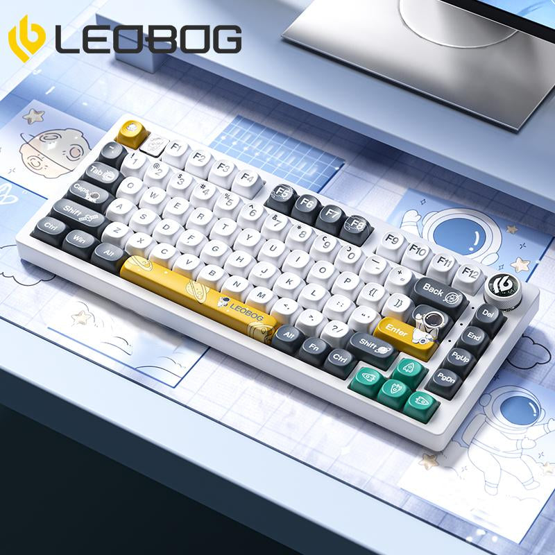 LEOBOG Hi75 Wired Mechanical Gaming Keyboard - 16 RGB Backlight, Thocky Sound, Durable Aluminum Alloy, Gasket Mount with Original Switches