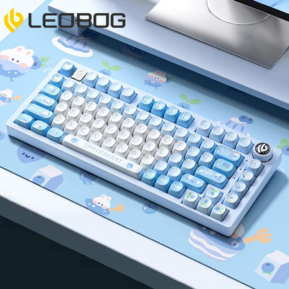 LEOBOG Hi75 Wired Mechanical Gaming Keyboard - 16 RGB Backlight, Thocky Sound, Durable Aluminum Alloy, Gasket Mount with Original Switches